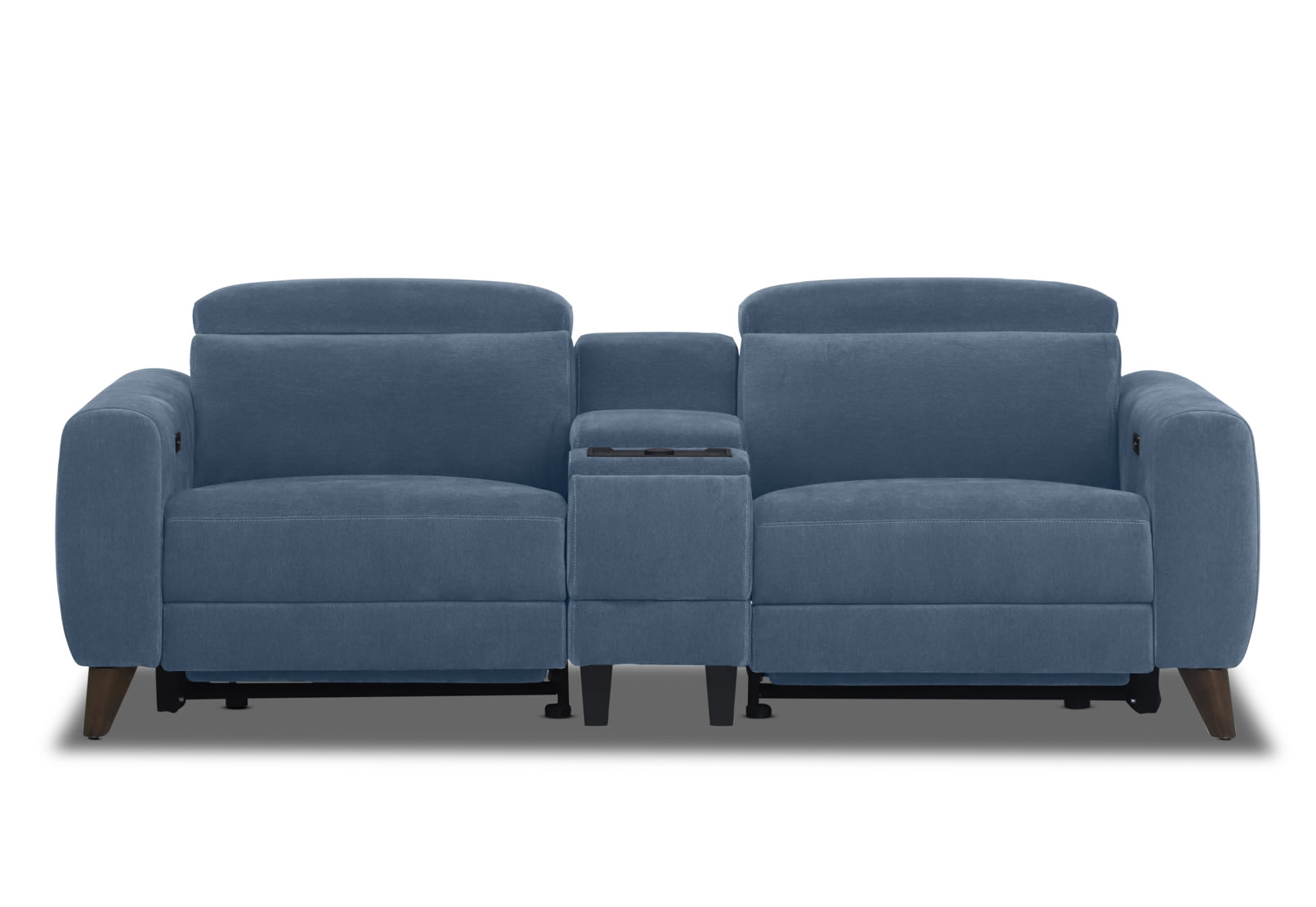 SPECTRA FABRIC 2 Seat Electric Recliner with Console – image 1 of 4