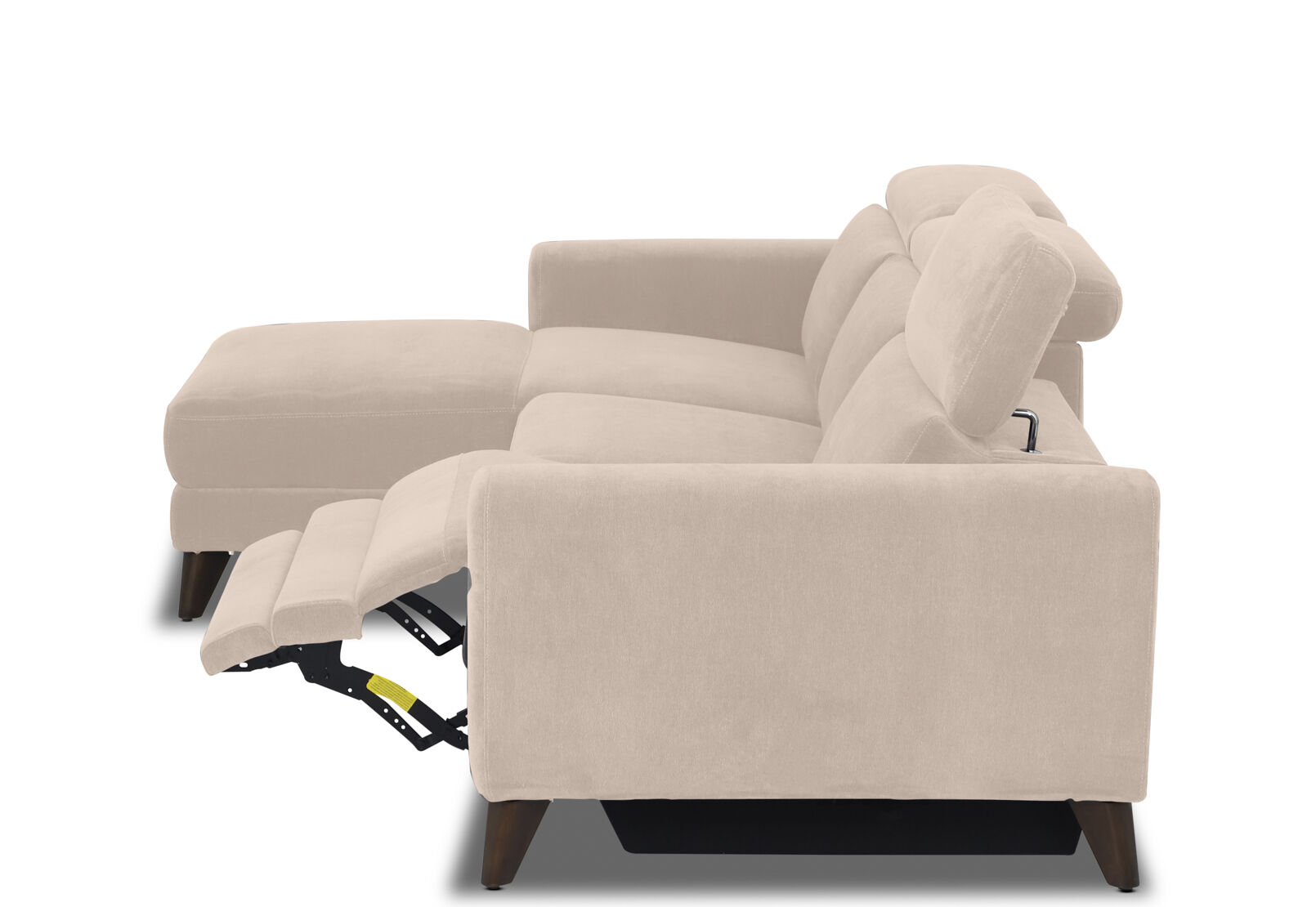 SPECTRA FABRIC 3 Seater Electric Recliner with Left Hand Facing Chaise – image 6 of 8