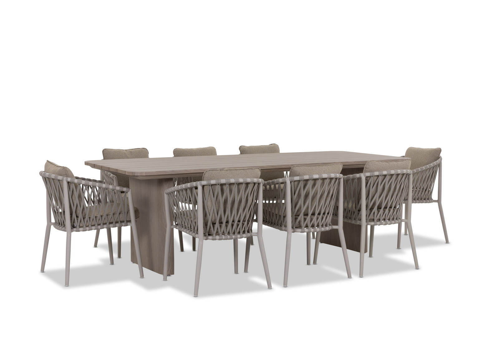 SEABROOK 9 Piece Outdoor Dining Setting with Anguilla Chairs – image 3 of 8