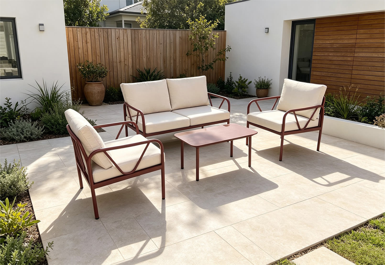 GARDA 4 Piece Outdoor Lounge Setting – image 18 of 19