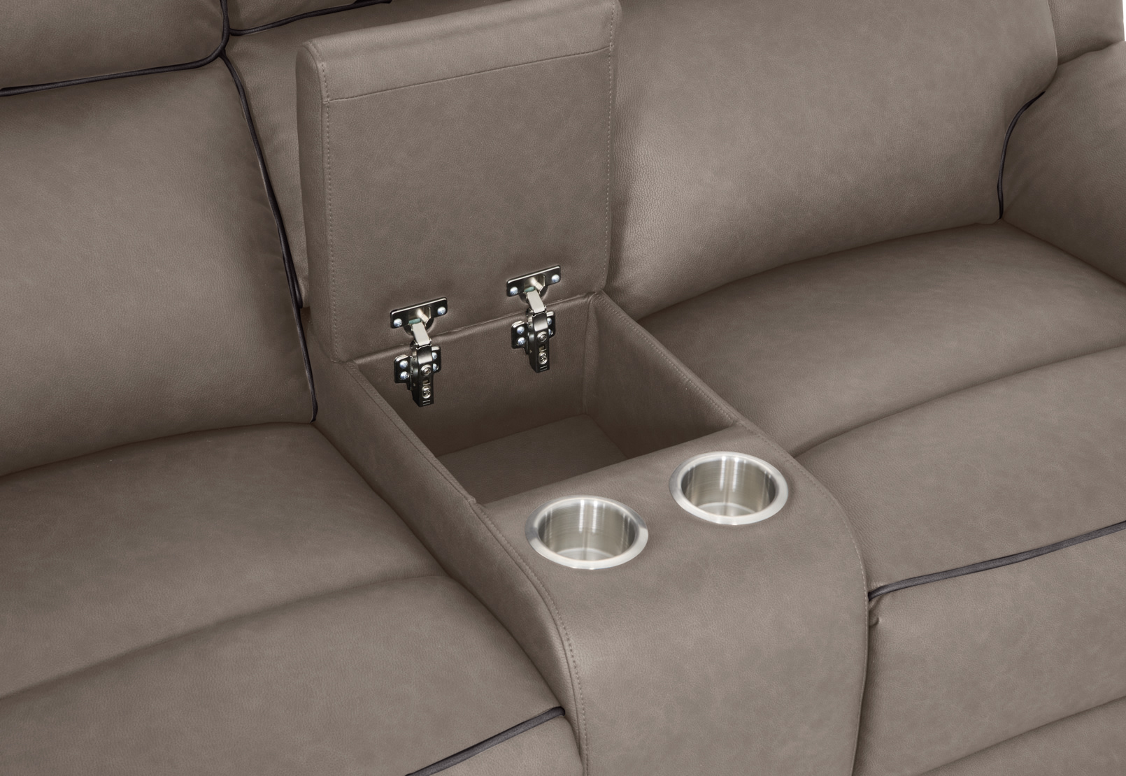 DETROIT FABRIC 2 Seater with 2 Inbuilt Electric Recliners with Console and Battery – image 9 of 15