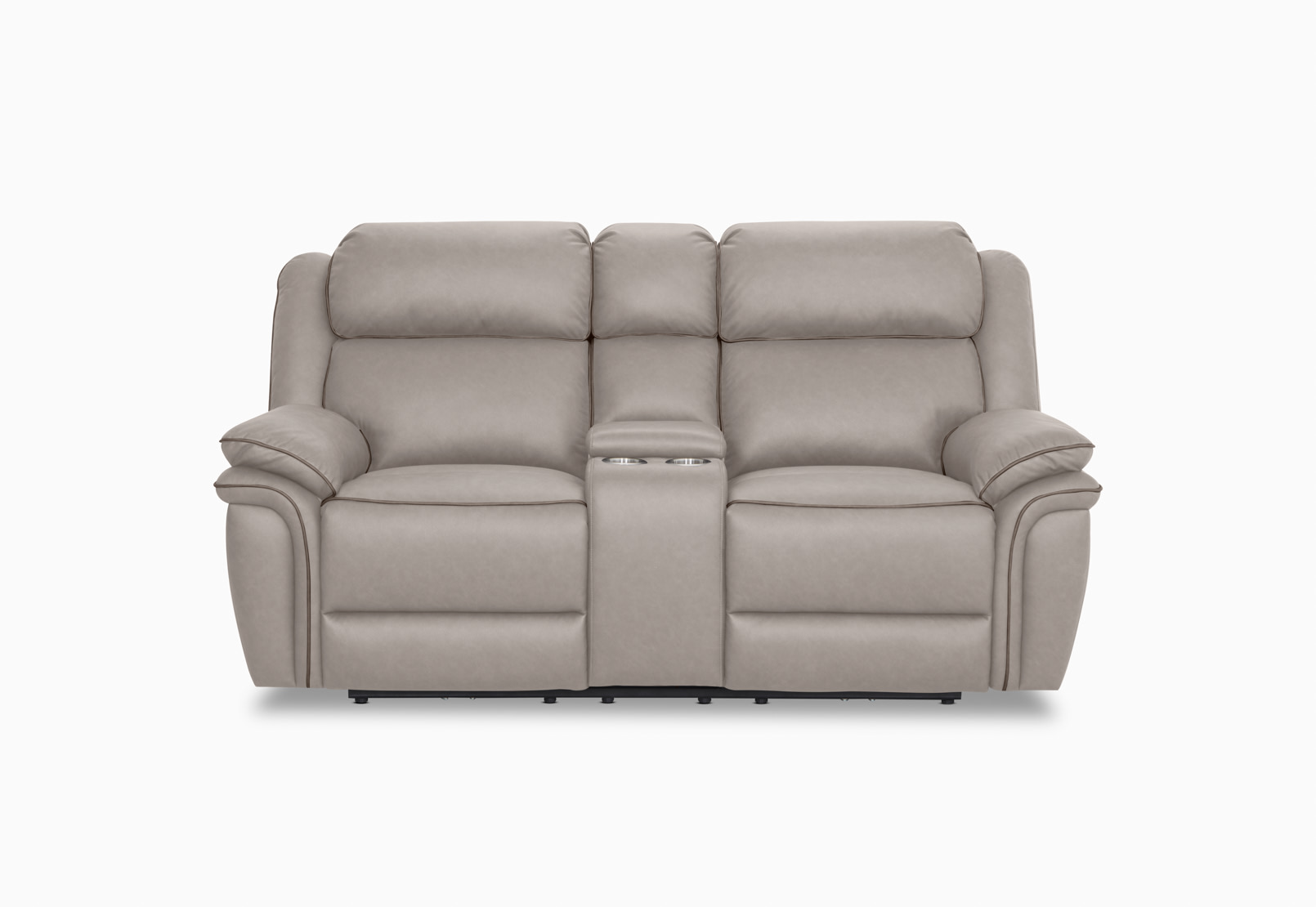 DETROIT FABRIC 2 Seater with 2 Inbuilt Electric Recliners with Console and Battery – image 1 of 13