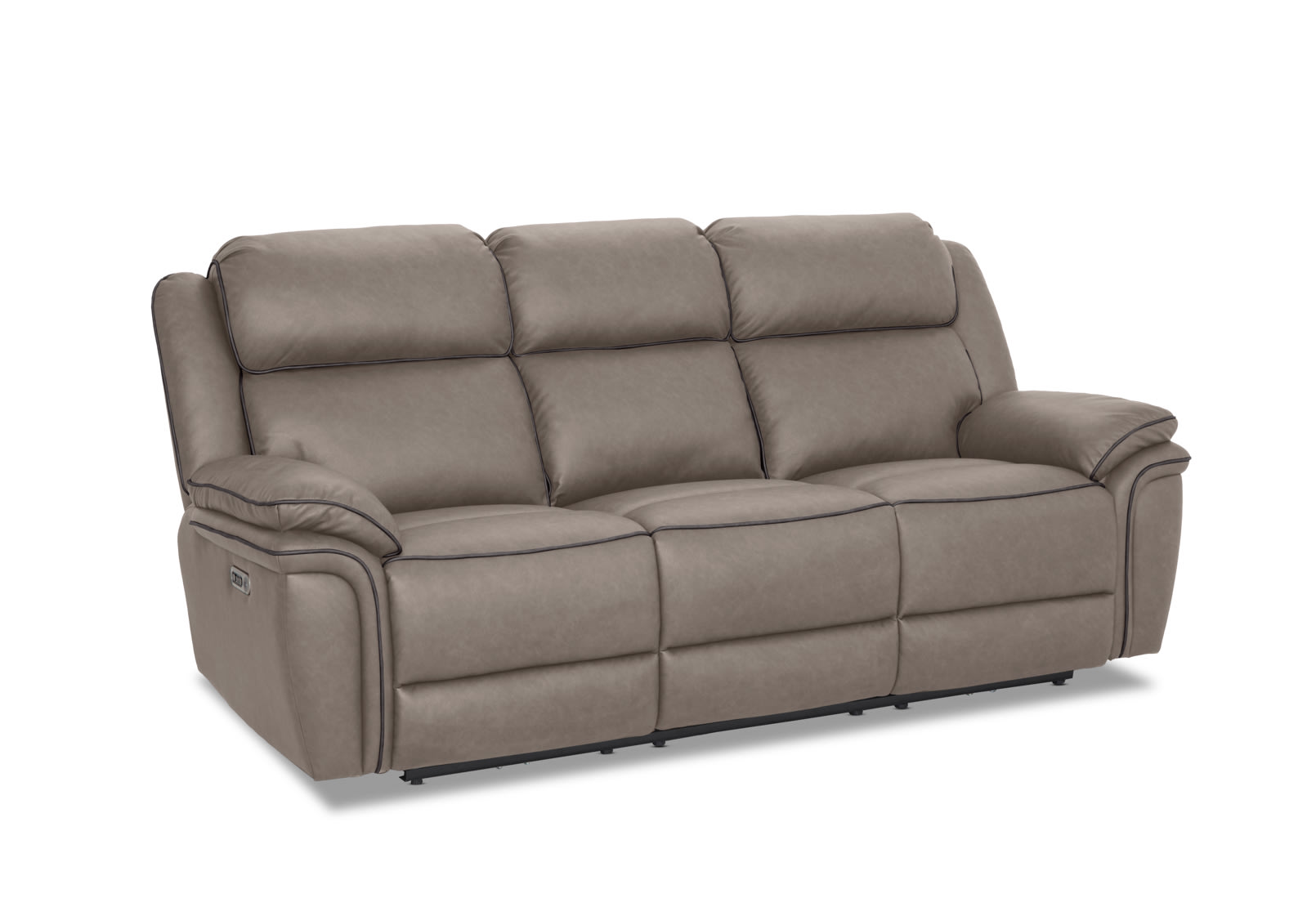 DETROIT FABRIC 3 Seater with 2 Inbuilt Electric Recliners with Drop Down Table and Battery – image 4 of 17