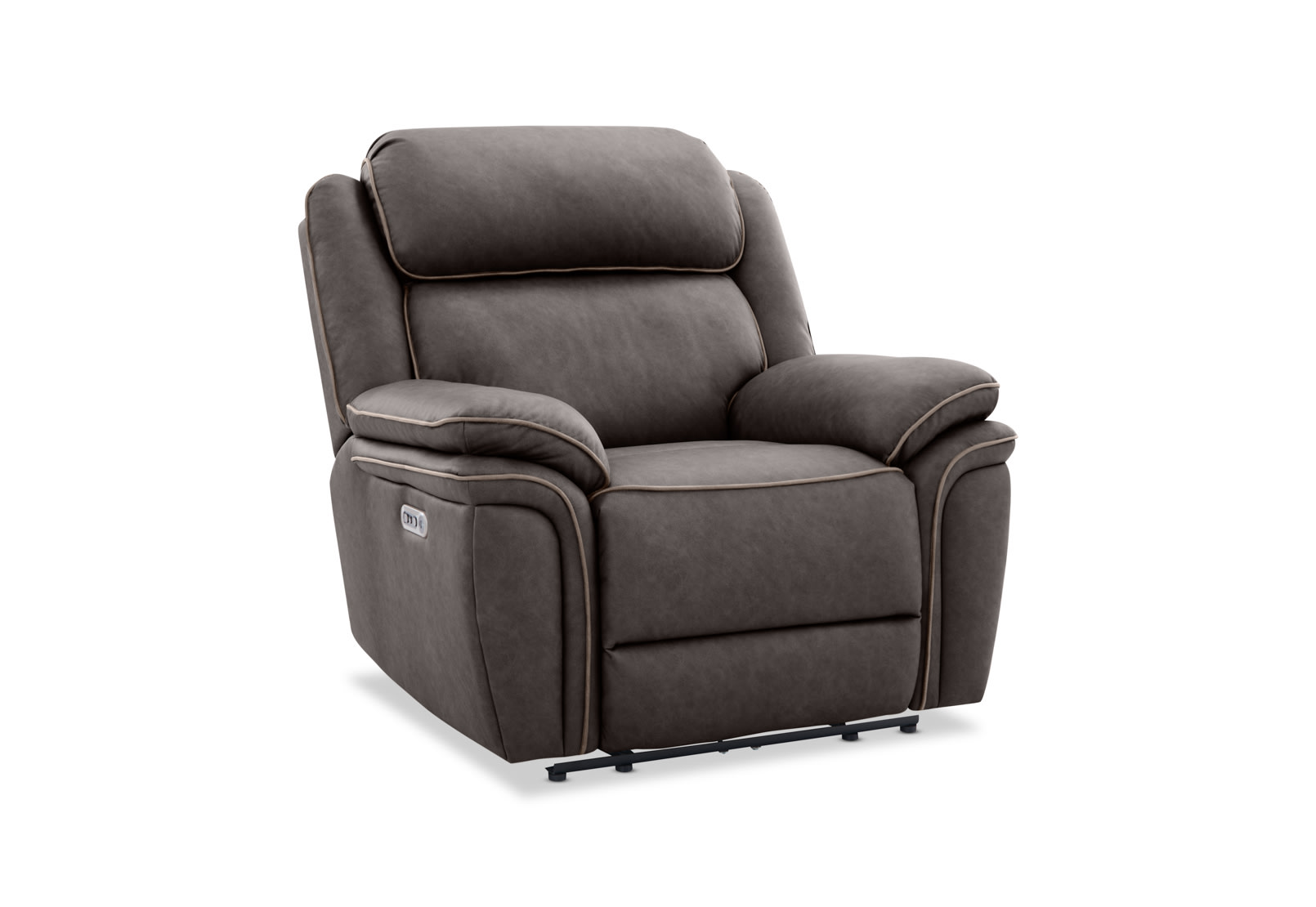 DETROIT FABRIC Electric Recliner with Battery – image 3 of 11