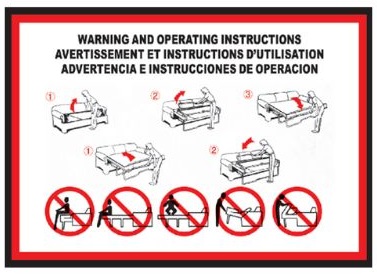 Sofa Bed Safety Instructions