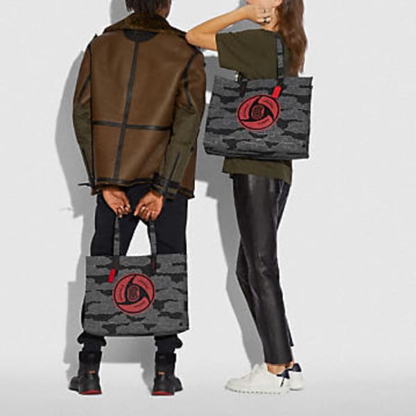 Coach X Michael B Jordan Naruto Shippuden Tote Bag Black