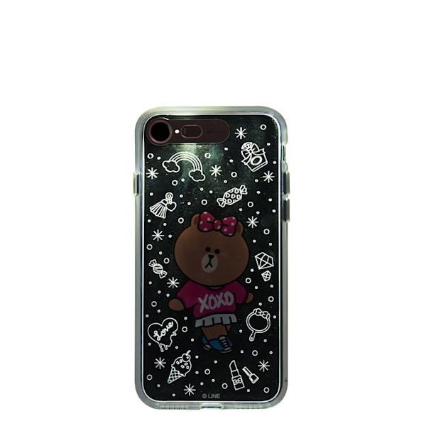 Line Friends Xoxo Choco Soft Lighting Case For Iphone 7 Transparent