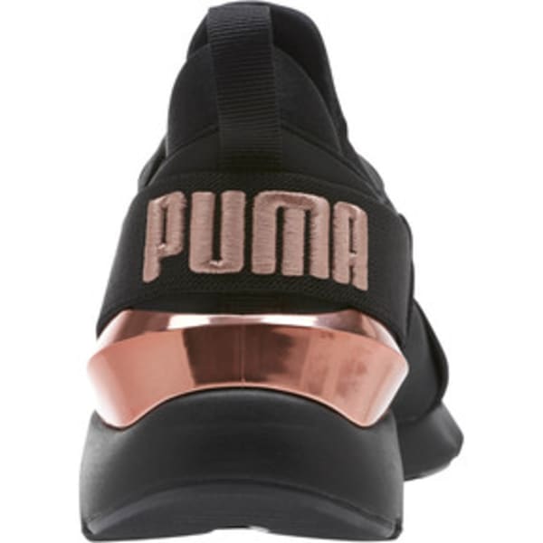 puma muse en pointe black and rose gold