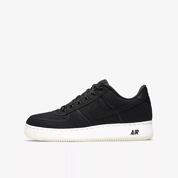 air force 1 low canvas black