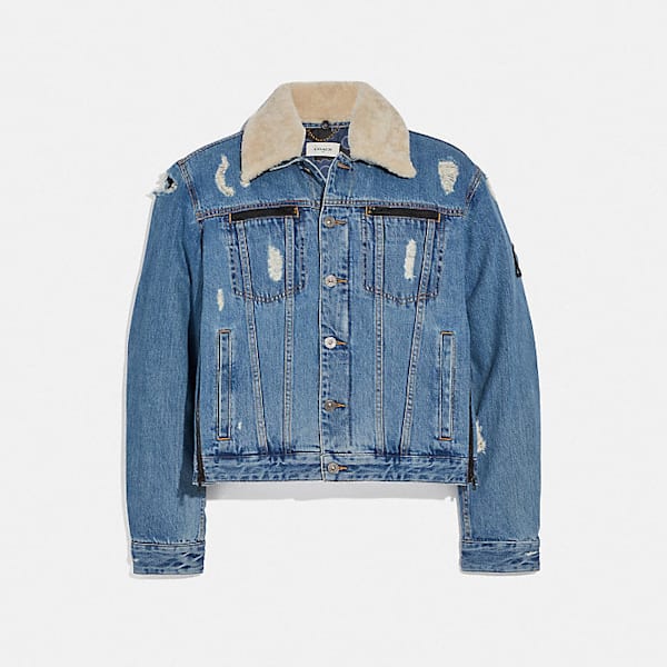 Coach X Michael B Jordan Naruto Shippuden Denim Jacket Indigo 46