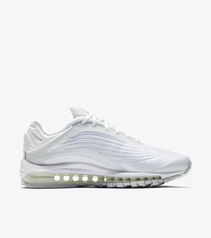 Nike Air Max Deluxe Men S Shoes Triple White 7 5
