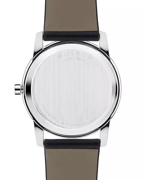 movado museum classic stainless steel
