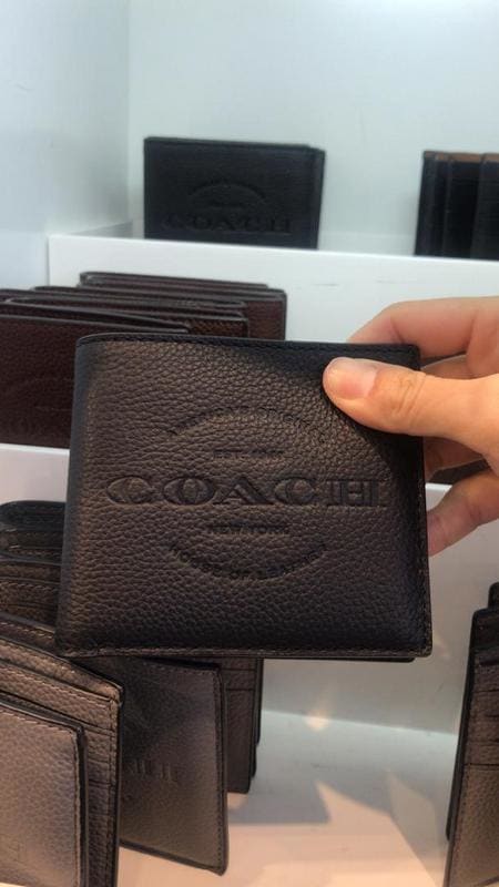 coach wallet men black