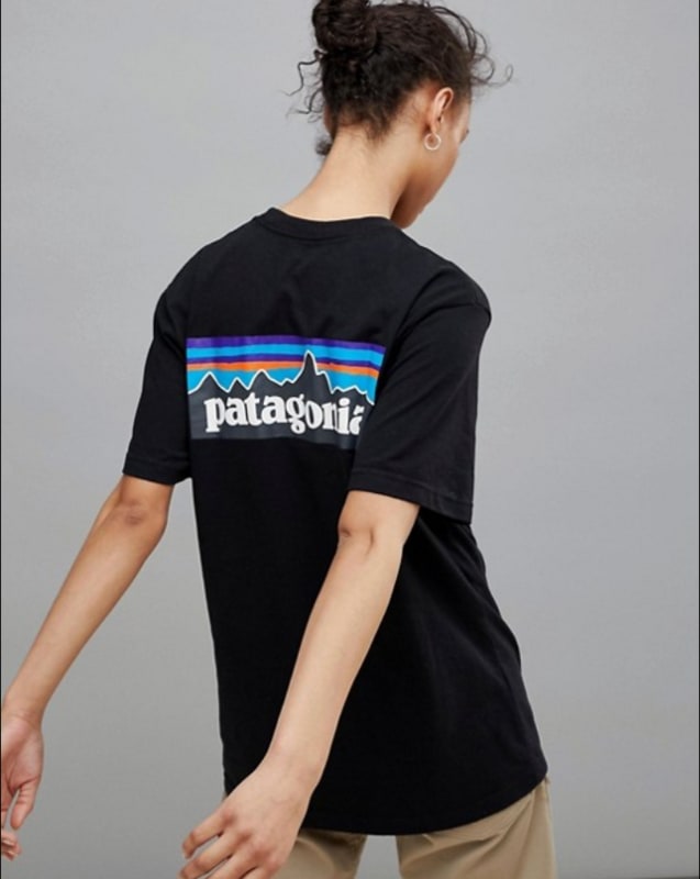 black patagonia tee