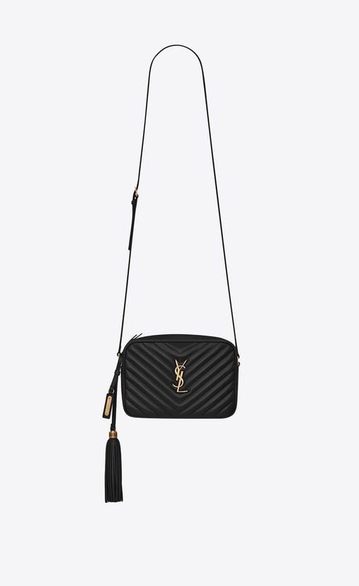 ysl lou camera bag in matelassé leather