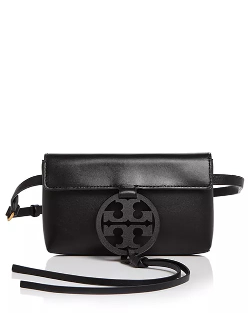 black and gold belt bag