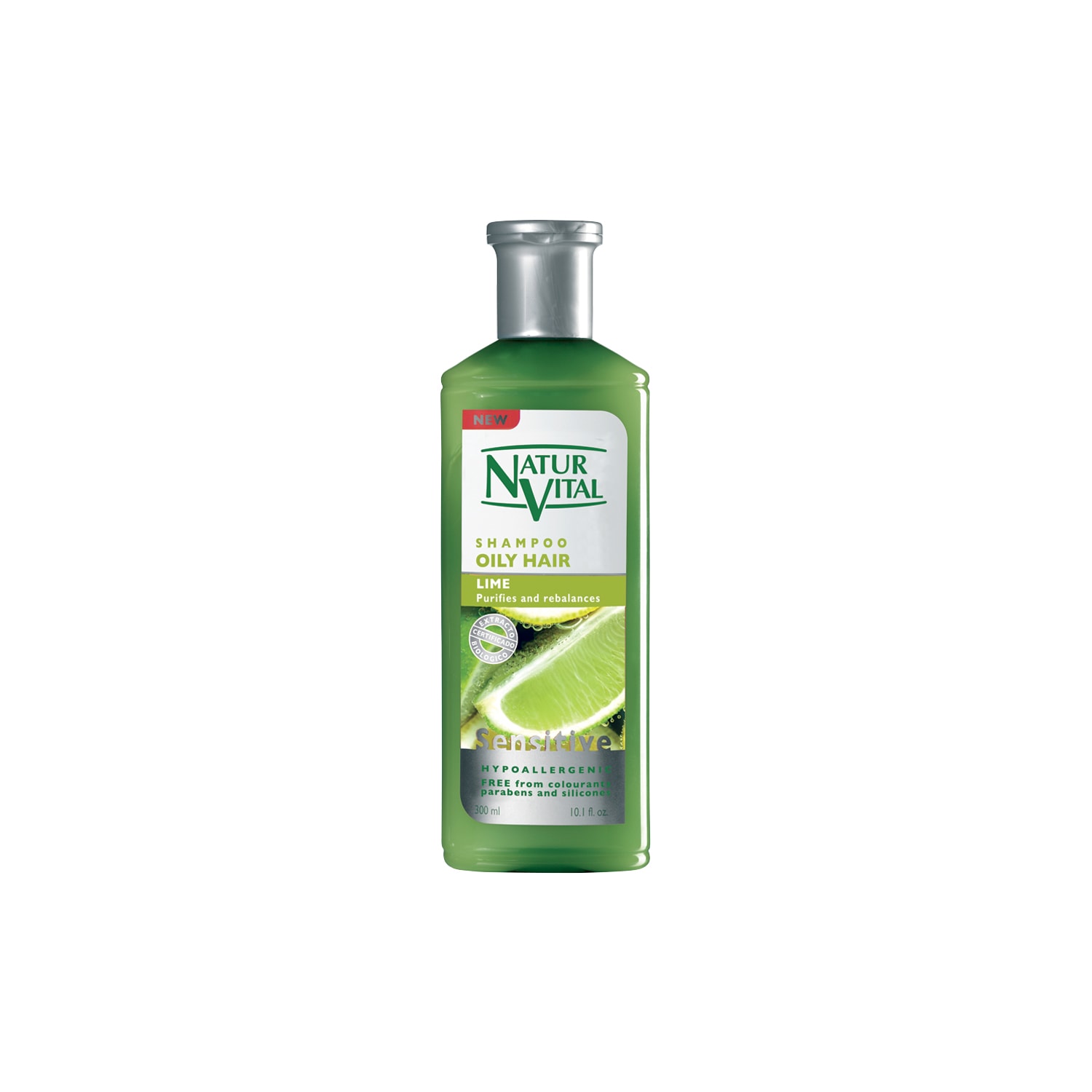 Naturvital Sensitive Shampoo For Oily Hair Lime 300ml