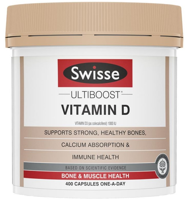 Swisse Ultiboost Vitamin D Supplement 400 Capsules