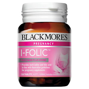 blackmores pregnancy i folic prenatal tablets 150 tablets