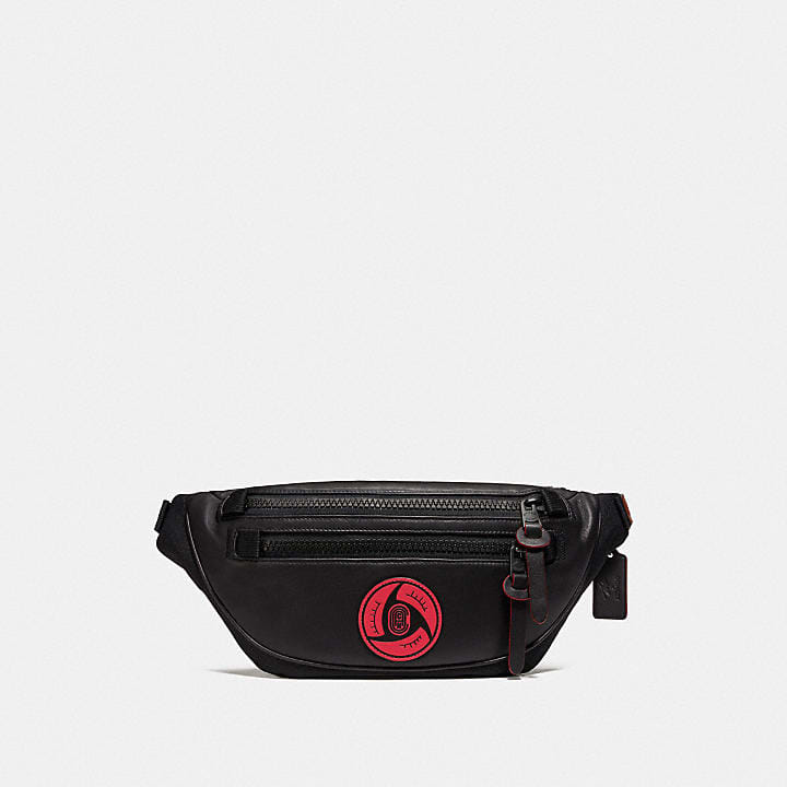 Coach X Michael B Jordan Naruto Shippuden Belt Bag Black