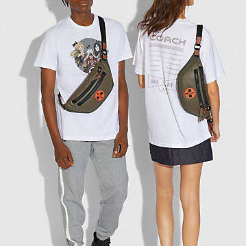 Coach X Michael B Jordan Naruto Shippuden Belt Bag Ninjyu Military