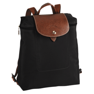 longchamp all black backpack