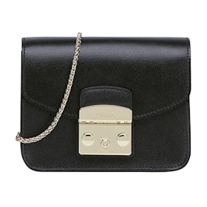 furla black metropolis mini crossbody