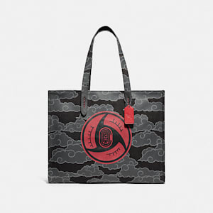 Coach X Michael B Jordan Naruto Shippuden Tote Bag Black