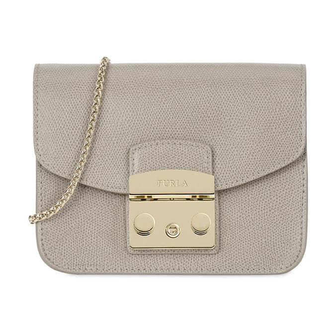 furla grey crossbody bag