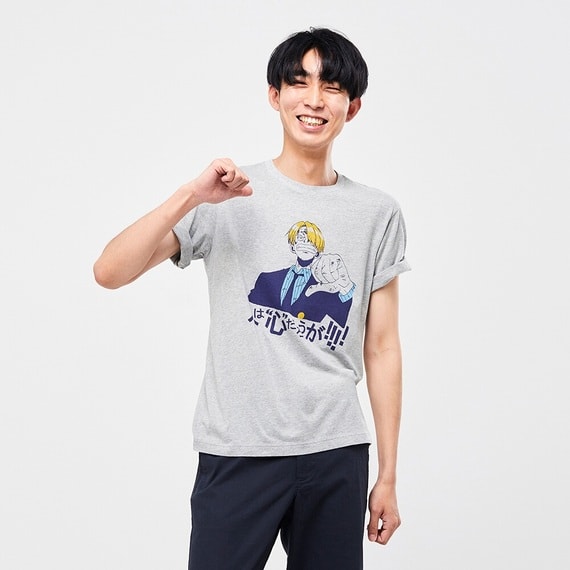 Uniqlo Japan X One Piece Ut Graphic Tee Grey L