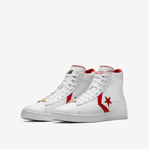 red leather converse