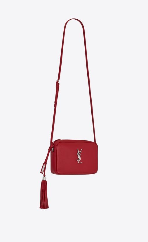 ysl red camera bag