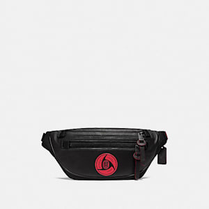 Coach X Michael B Jordan Naruto Shippuden Belt Bag Black