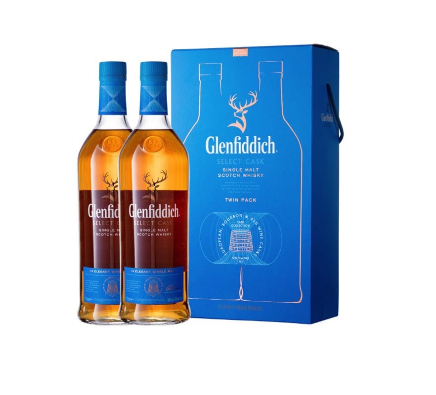 Glenfiddich Select Cask Twin Pack 1l X 2 The unique composition is achieved by a complicated procedure of mixing spirits aged in different barrels for different periods. glenfiddich select cask twin pack 1l x 2