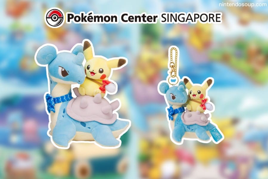 pikachu riding lapras plush