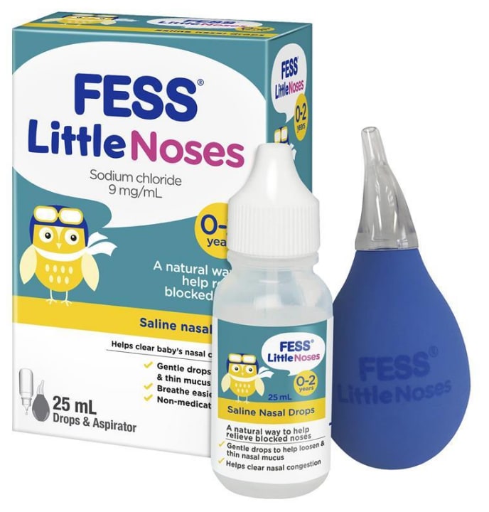 Fess Little Noses Saline + Aspirator 