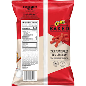 Cheetos Oven Baked Flamin Hot Cheese Flavored Snacks