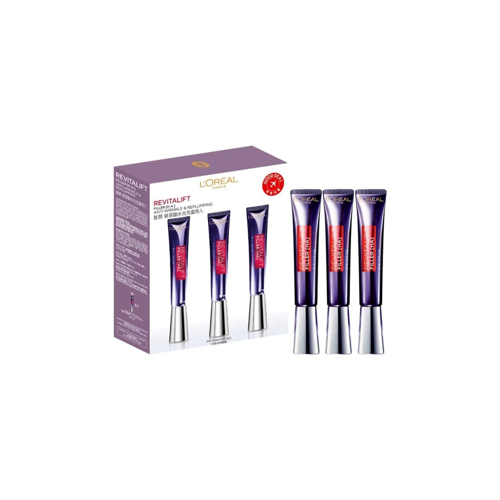 L Oreal Paris Revitalift Filler Eye Cream Trio Set 30ml X 3