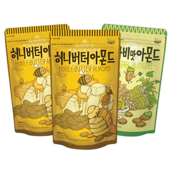 Tom S Farm Honey Butter Almond 3 Packs