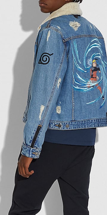 Coach X Michael B Jordan Naruto Shippuden Denim Jacket Indigo 50