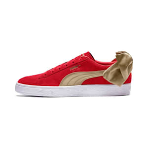 puma suede red gold