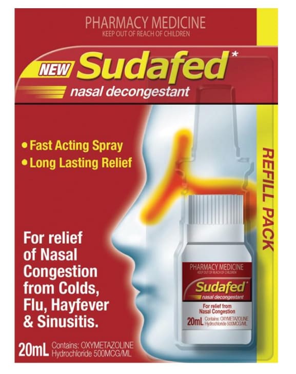 Sudafed Nasal Decongestant Refill 20ml