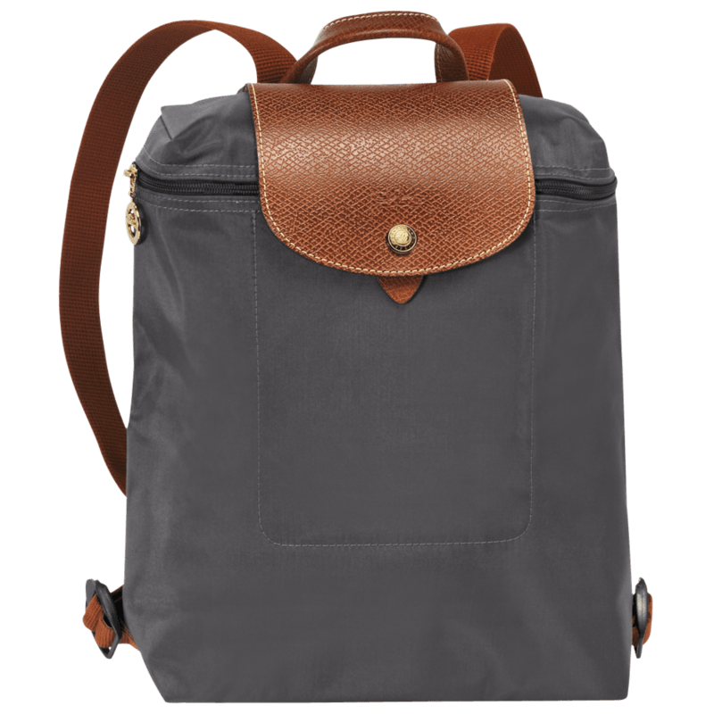 longchamp le pliage backpack grey