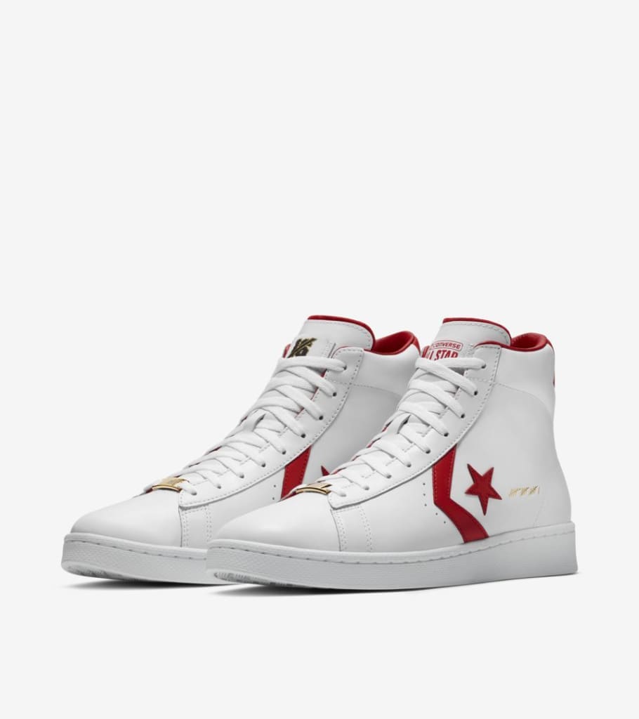 Converse Pro Leather The Scoop Sneakers, 9.5, White \u0026 Red