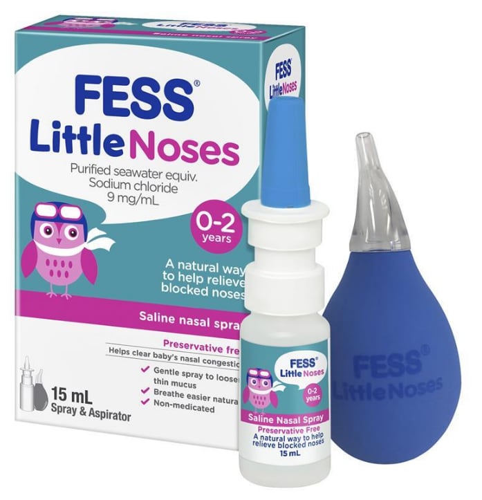 Fess Little Noses Saline + Aspirator 