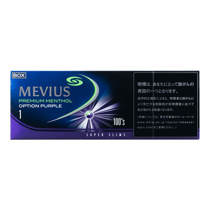 Mevius Premium Menthol Option Purple 1 Slims Cigarettes 1 Carton