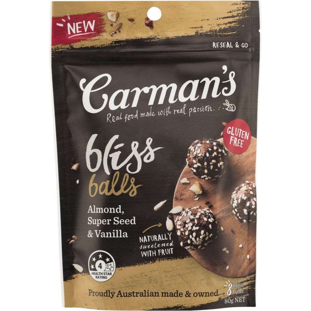 Carman's Bliss Almond, Super Seed & 80g
