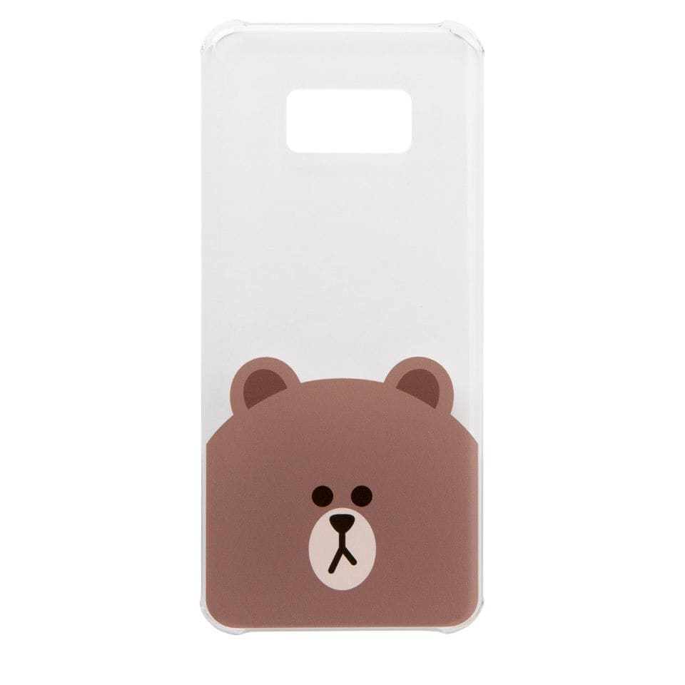 Line Friends Brown Hard Case For Samsung Galaxy S8 Transparent