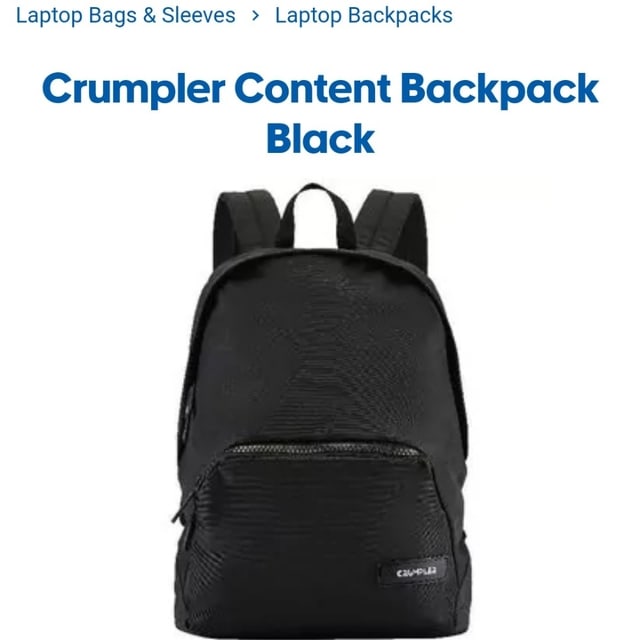 crumpler content backpack black