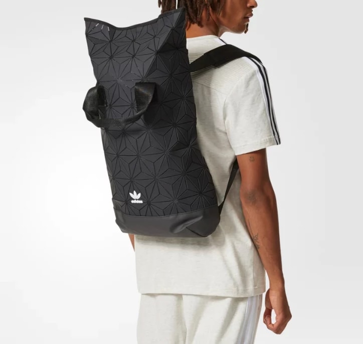 Adidas Original 3d Roll Top Backpack Black
